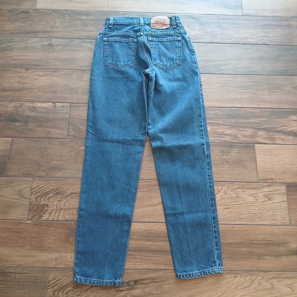 Vintage Levi's Jeans Womens 4 M Blue 550 Relaxed Fit Tapered Y2K (FITS 25x31) - Picture 8 of 10